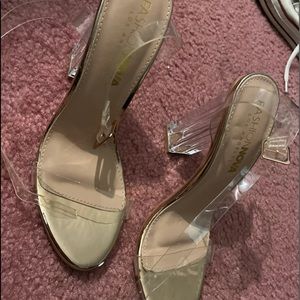 clear fashion nova stewpot heels